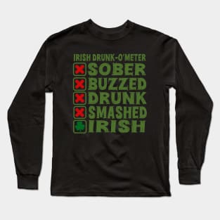 irish drunk-o' meter / st patrick's day Long Sleeve T-Shirt